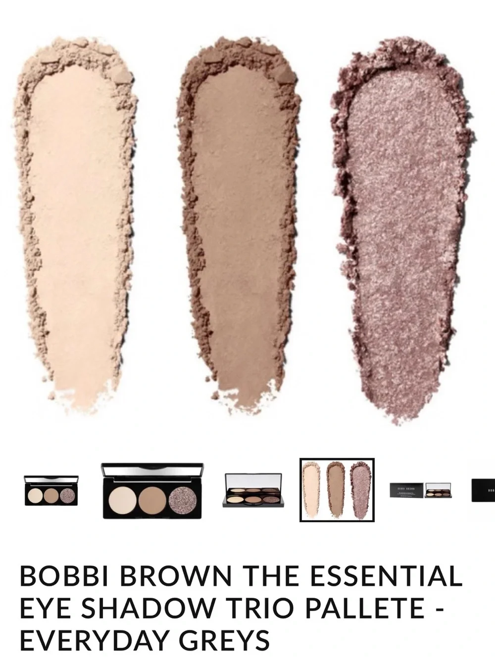 Bobbi Brown Eyeshadow Trio -Everyday Greys